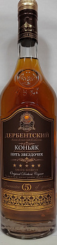 Коньяк  ПЯТЬ ЗВЕЗДОЧЕК российский пятилетний 40%, 0,5л (Россия/ ДВКК)
