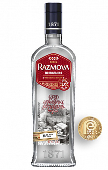 Водка РАЗМОВА ПРАВИЛЬНАЯ 40%, 0,5л (Беларусь)