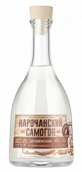 Напиток спиртной НАРОЧАНСКИЙ САМОГОН. ДЕРЕВЕНСКИЙ купажированный 40% 0,5л (Беларусь)