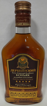 Коньяк ПЯТЬ ЗВЕЗДОЧЕК российский пятилетний 40%, 0,25л (Россия/ ДВКК)