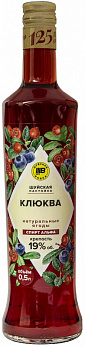 Настойка Шуйская Клюквенная сладкая 19%, 0,5л (Россия)