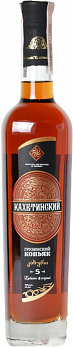 Коньяк КАХЕТИНСКИЙ 5 ЛЕТ ординарный 40%, 0,5л (Грузия)