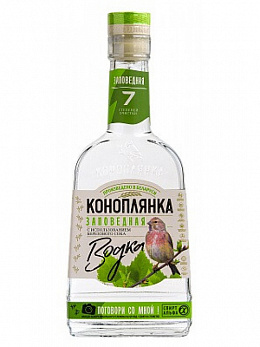 Водка КОНОПЛЯНКА ЗАПОВЕДНАЯ 40%, 0,1л (Беларусь) 