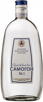 Водка виноградная ПРАСКОВЕЙСКИЙ САМОГОН №1 40%, 0,25л (Россия)