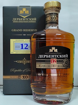 Коньяк старый КС 12 лет 40%, 0,5л (Россия/ ДВКК) п/у